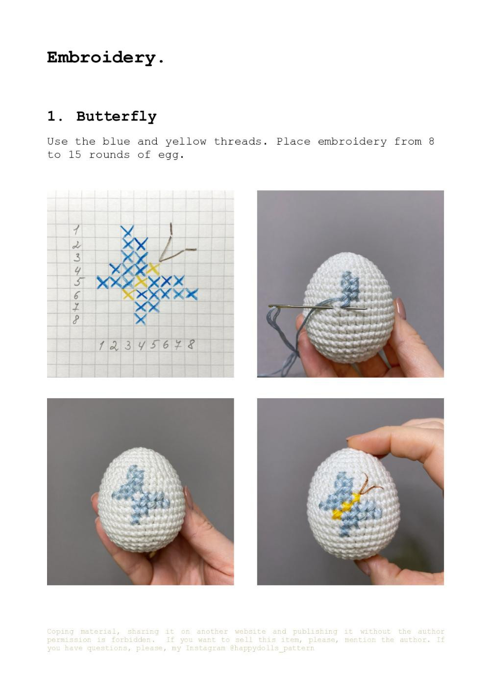 Easter Egg embroidery