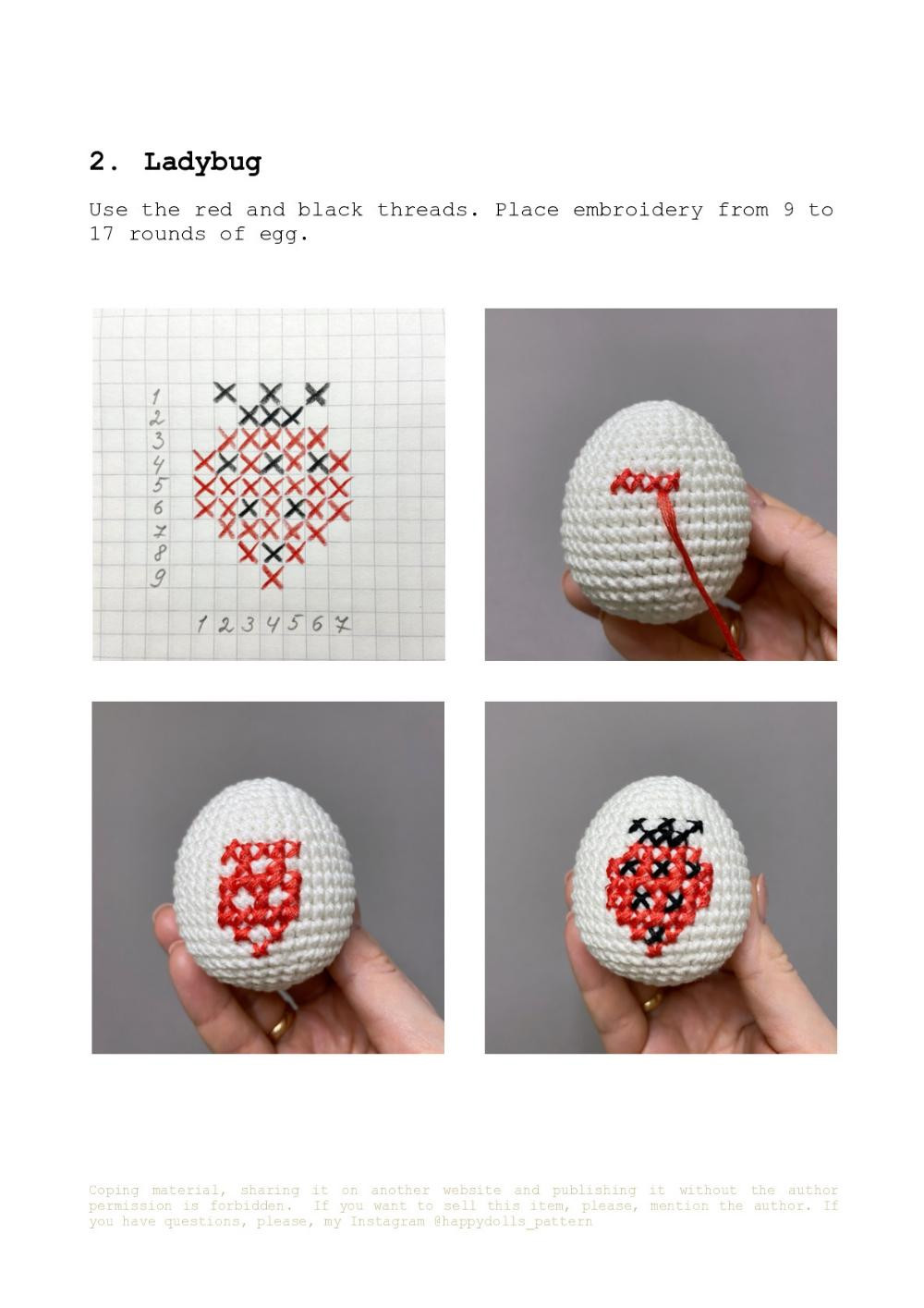 Easter Egg embroidery