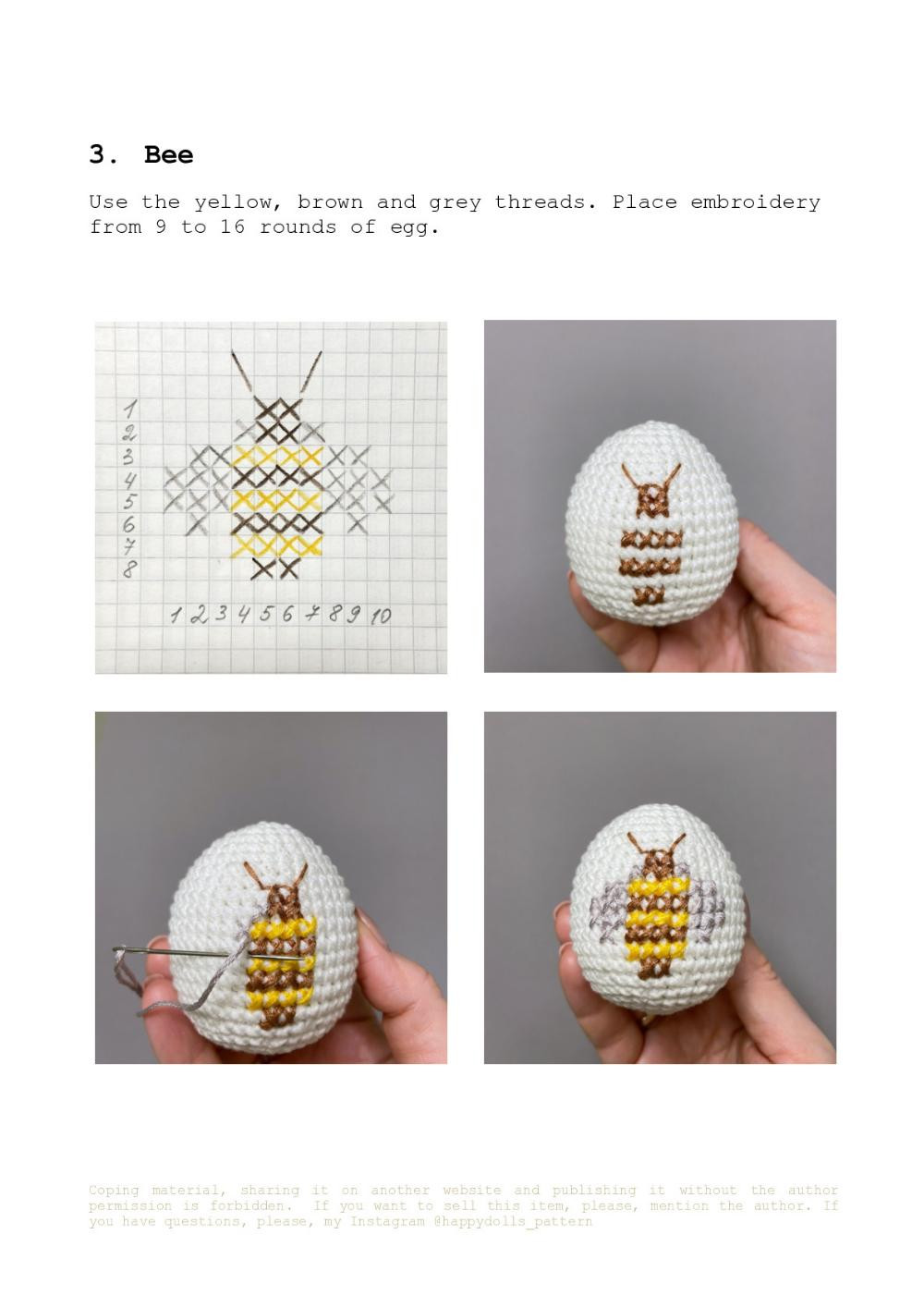 Easter Egg embroidery