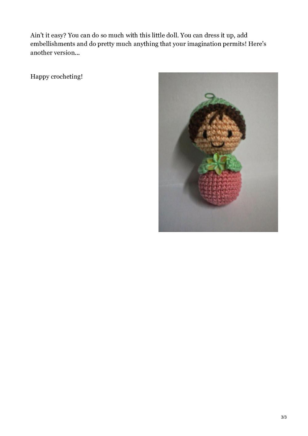 Easy Peasy Crochet Doll