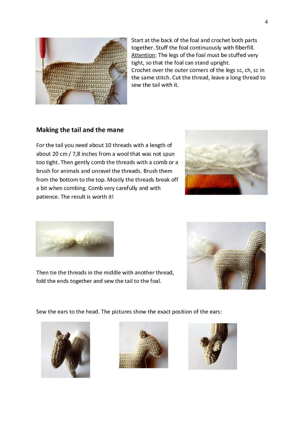 Elch Crochet Pattern Foal (Icelandic horse)