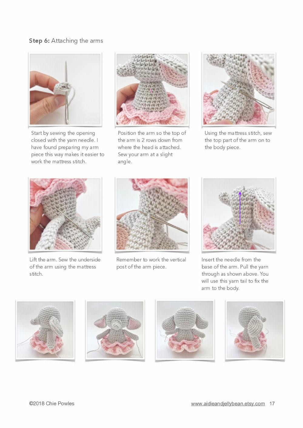 Ellie the Elegant Elephant Crochet Pattern