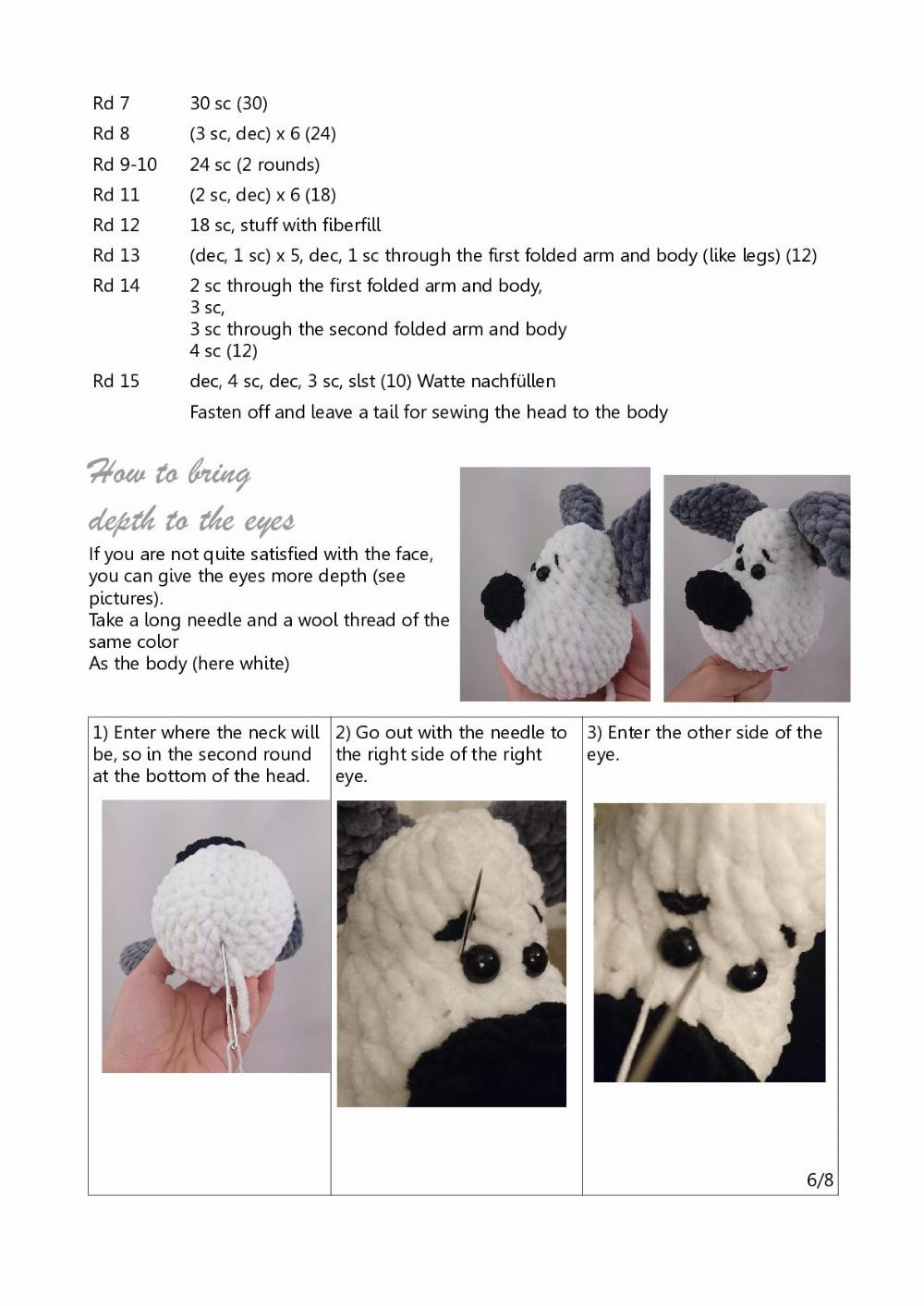 Elvis, the Dog crochet pattern