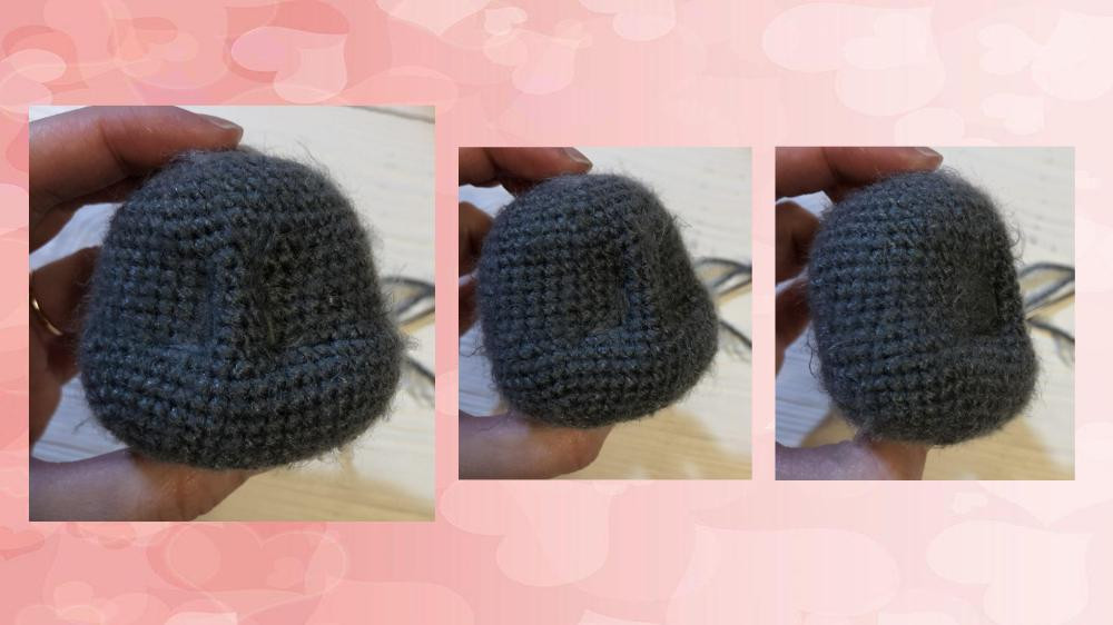 English crochet Pattern “Baby Raccoon”