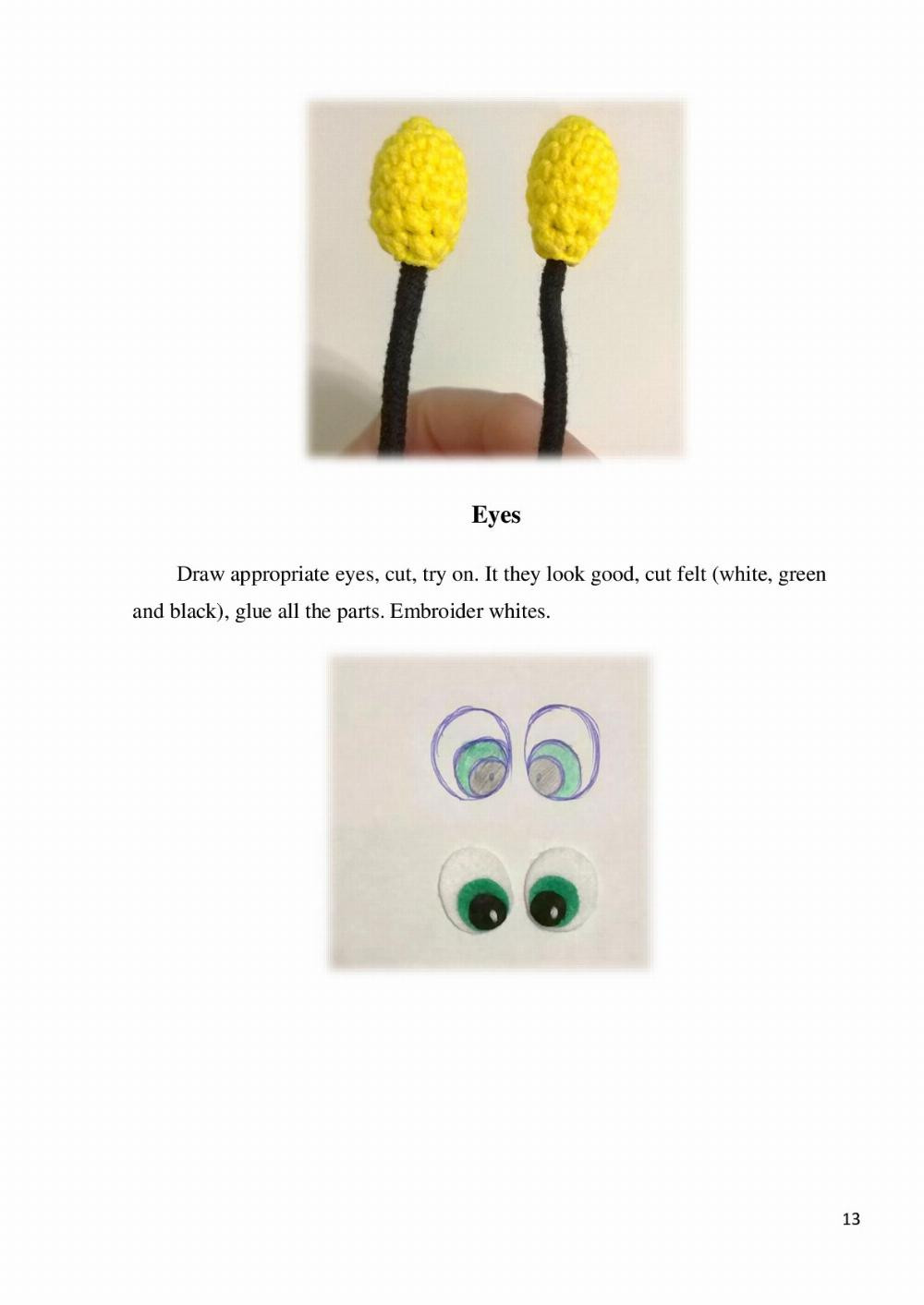 English Crochet Pattern Maya Bee