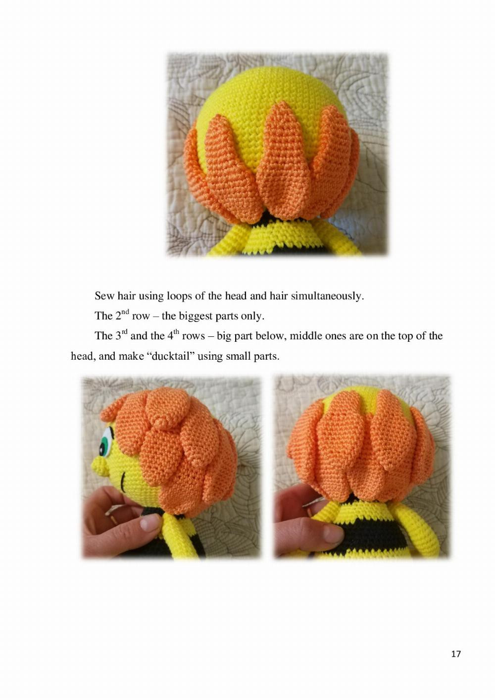 English Crochet Pattern Maya Bee