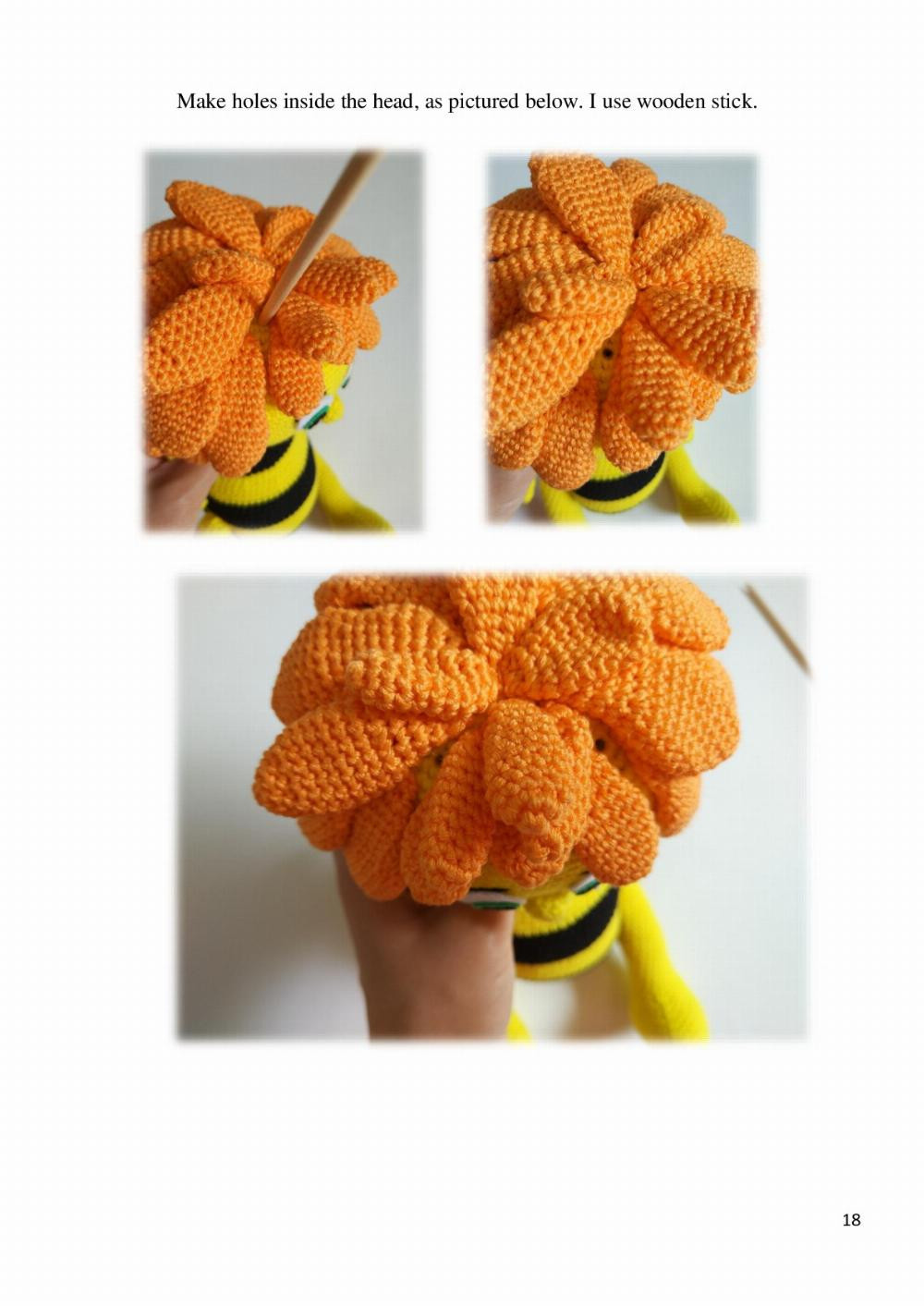 English Crochet Pattern Maya Bee