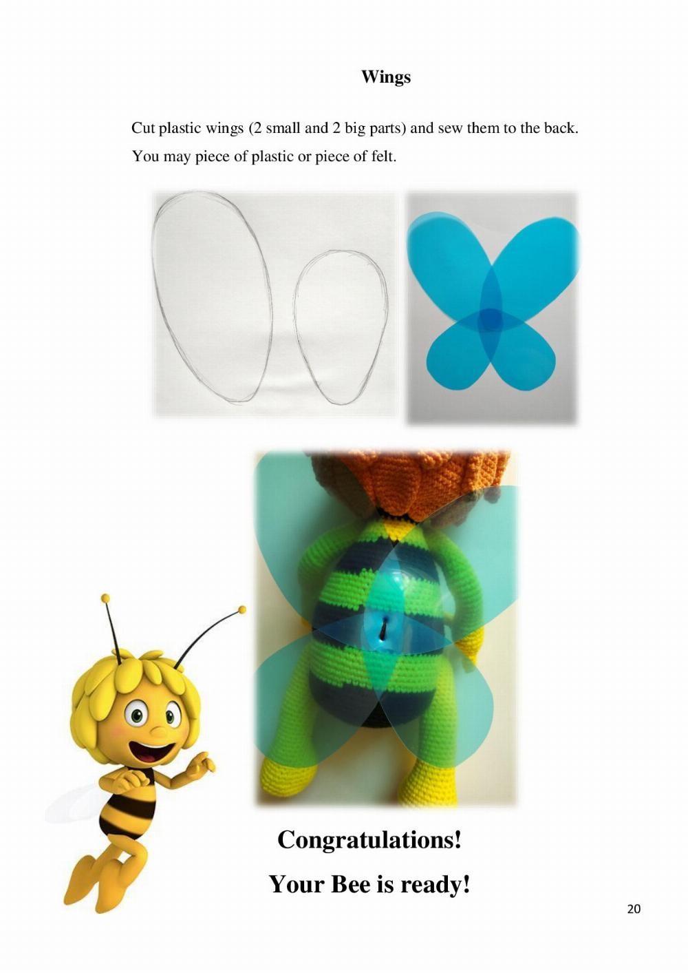 English Crochet Pattern Maya Bee