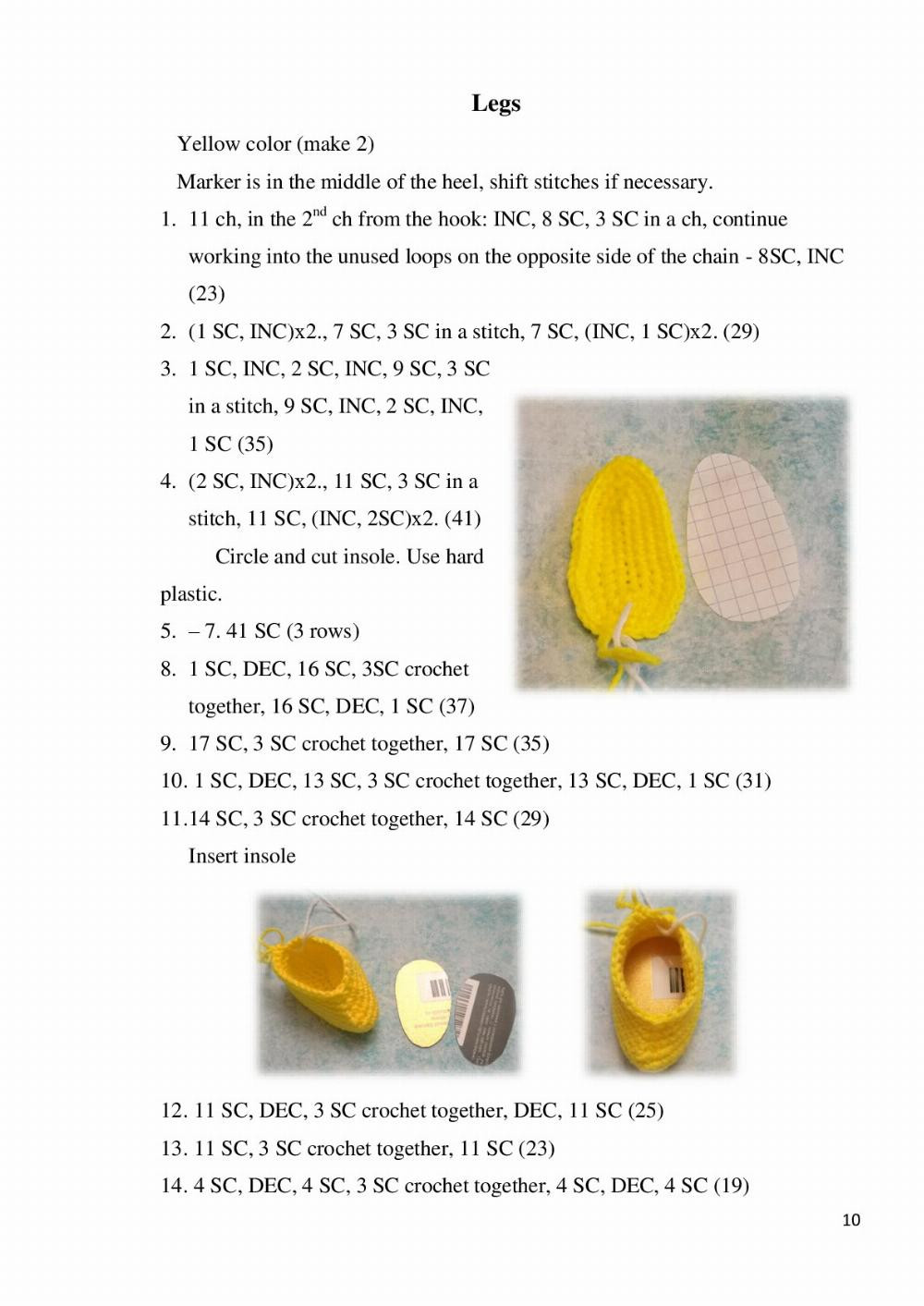 English Crochet Pattern Maya Bee