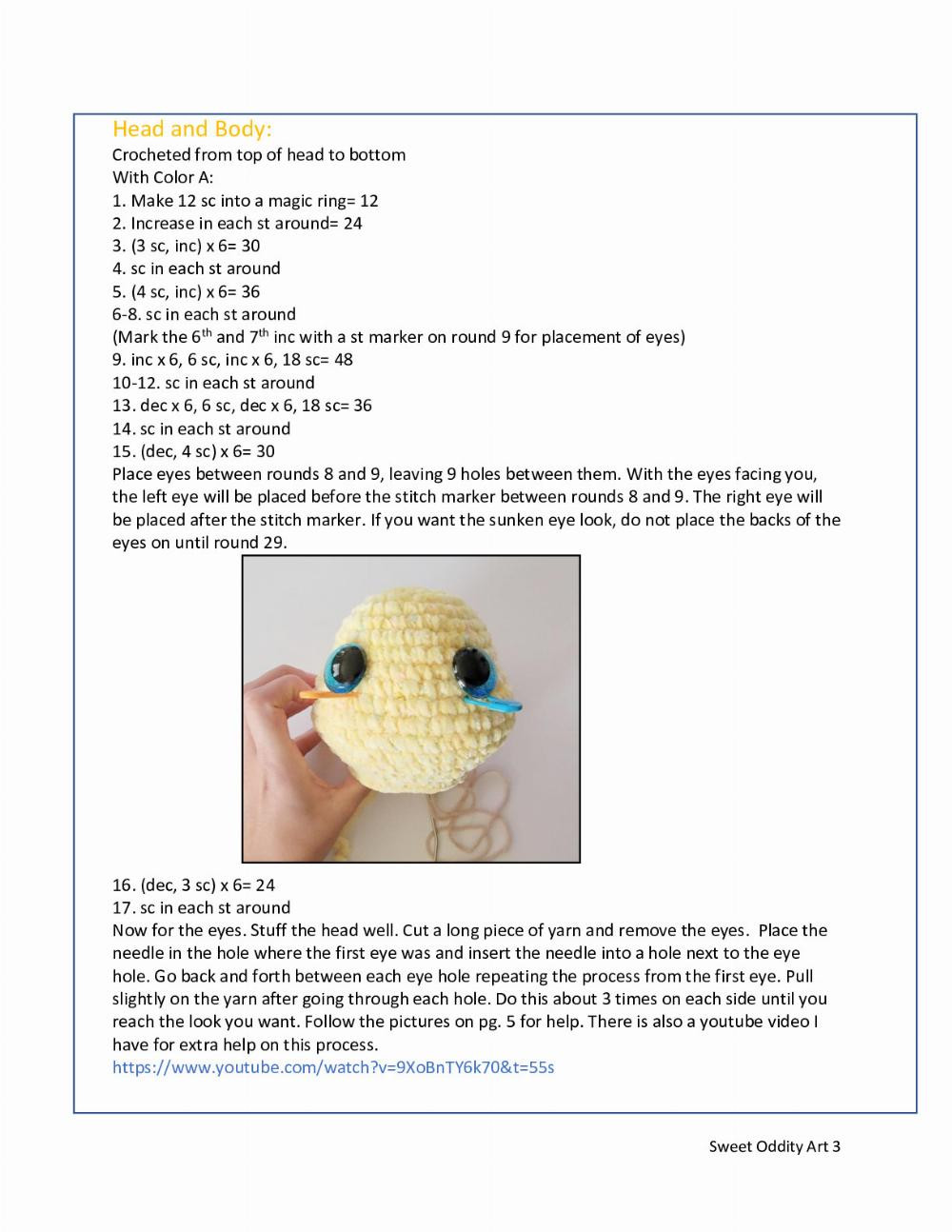 Feather Locklear the Chick Crochet Pattern