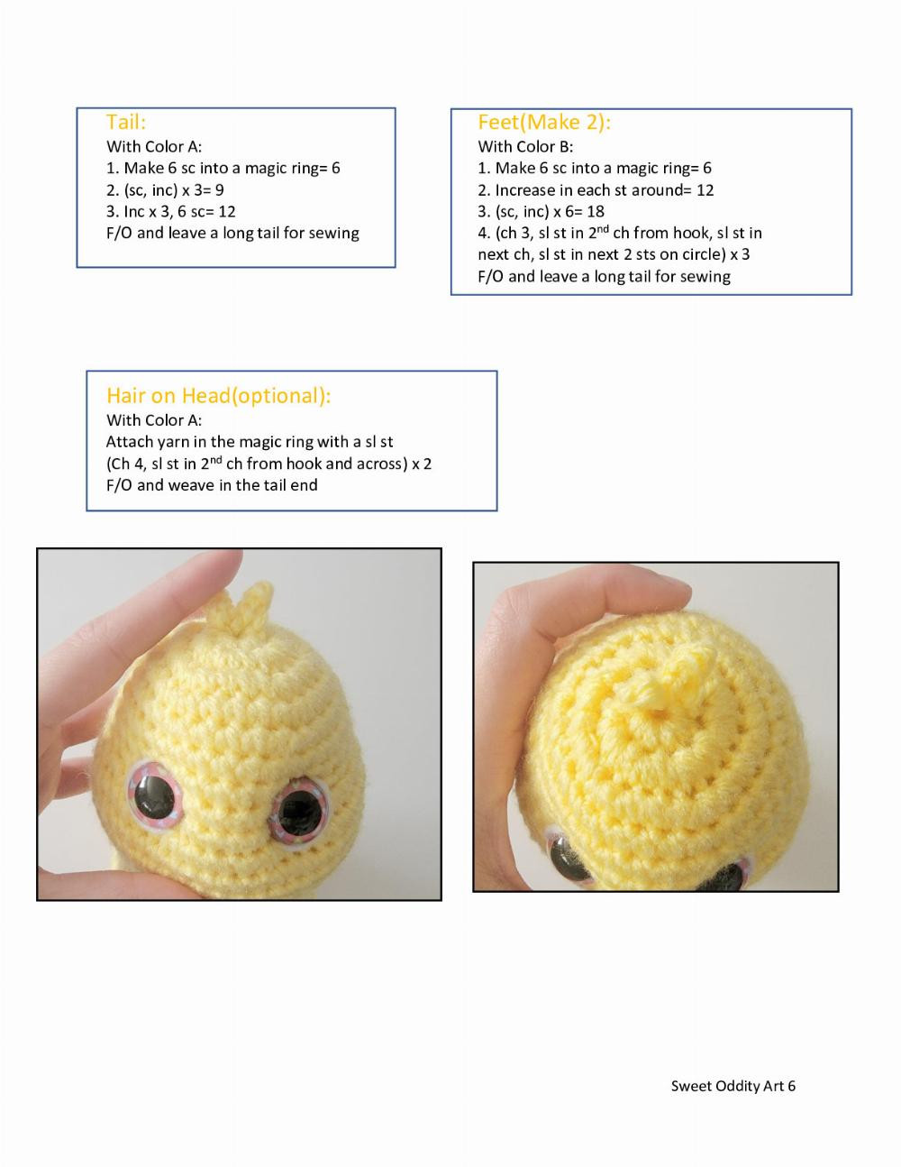 Feather Locklear the Chick Crochet Pattern