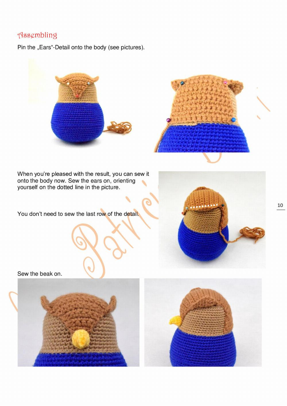 firette the owl crochet pattern