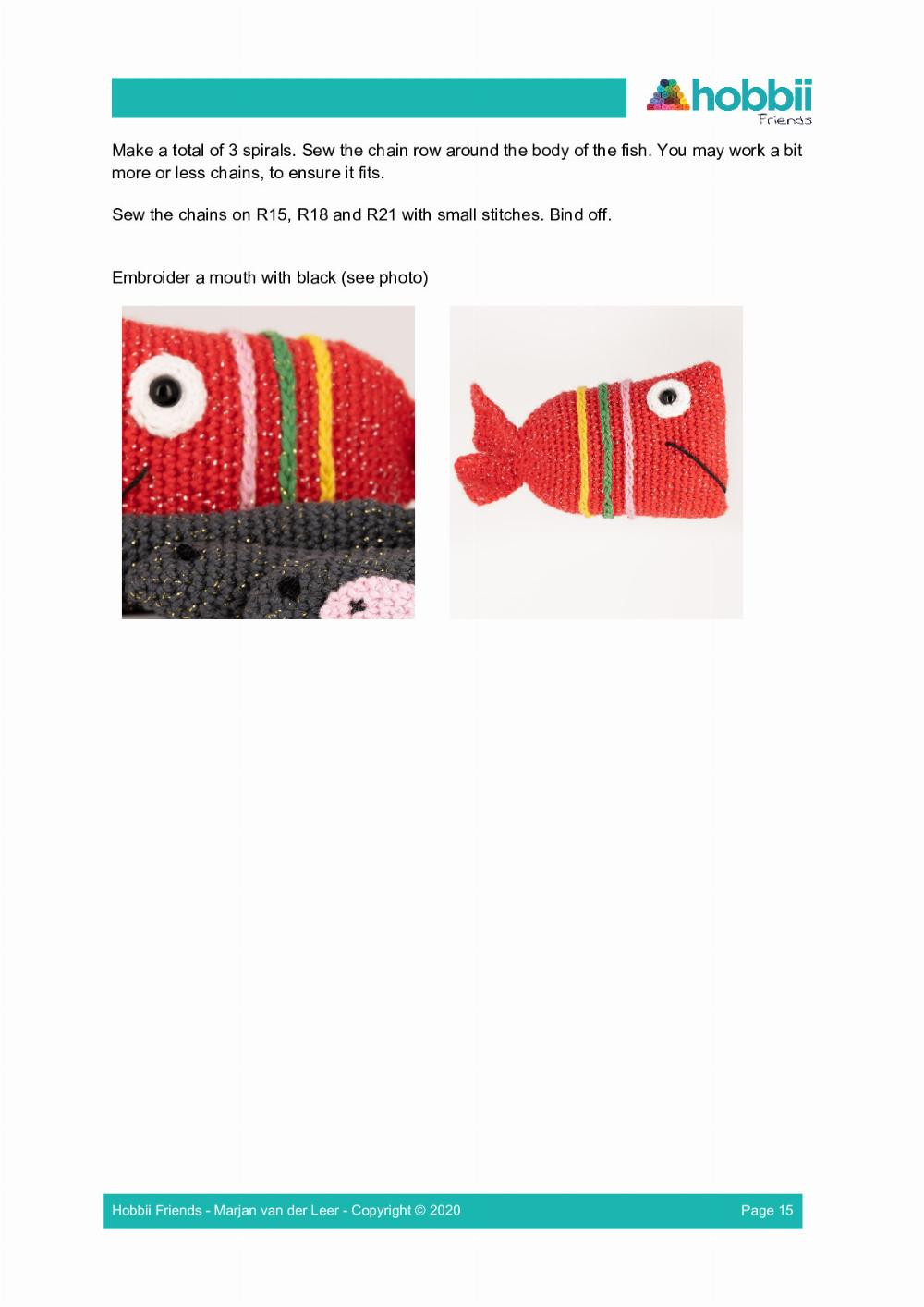 Fishing bucket crochet pattern