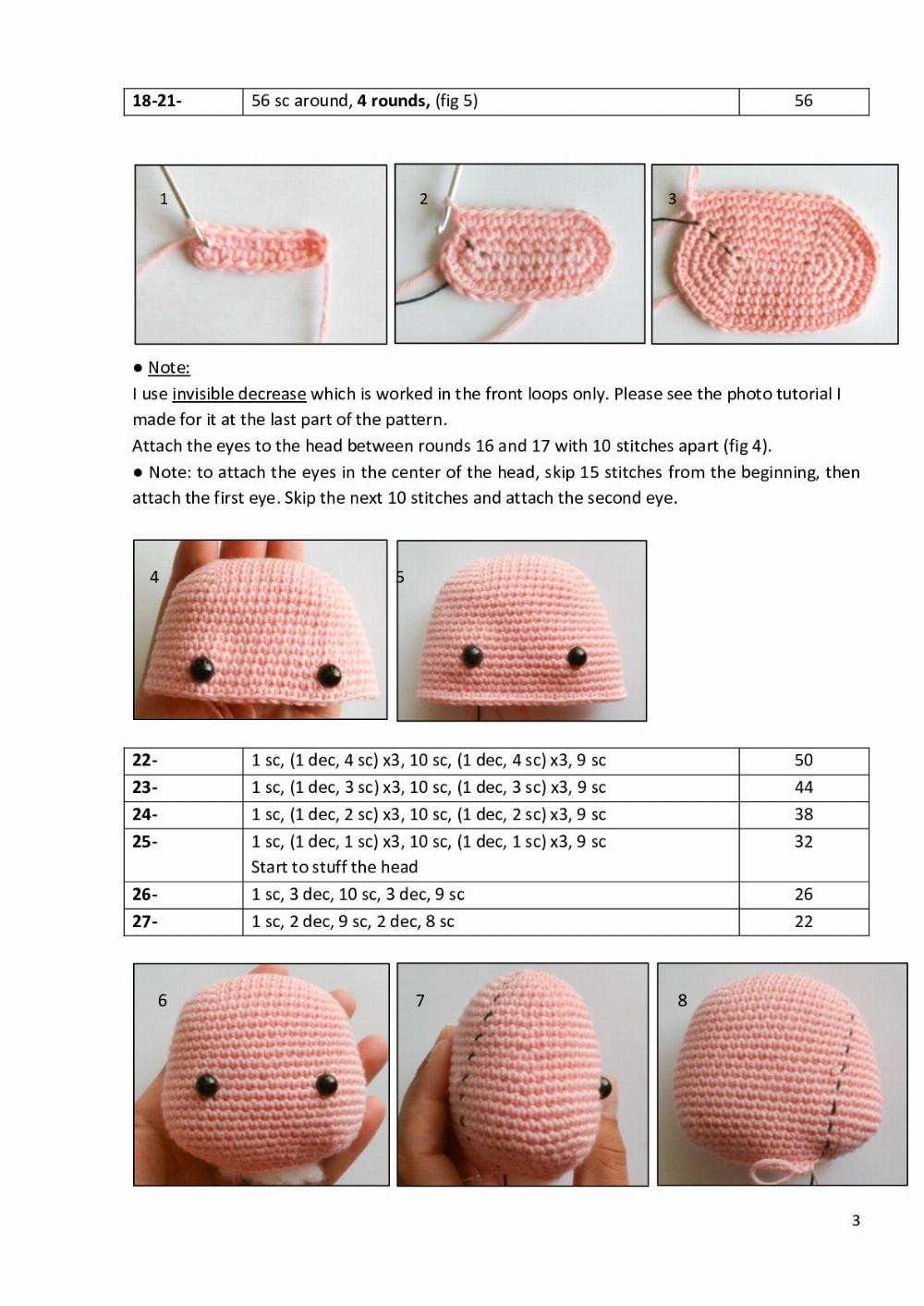 Flamingo crochet pattern