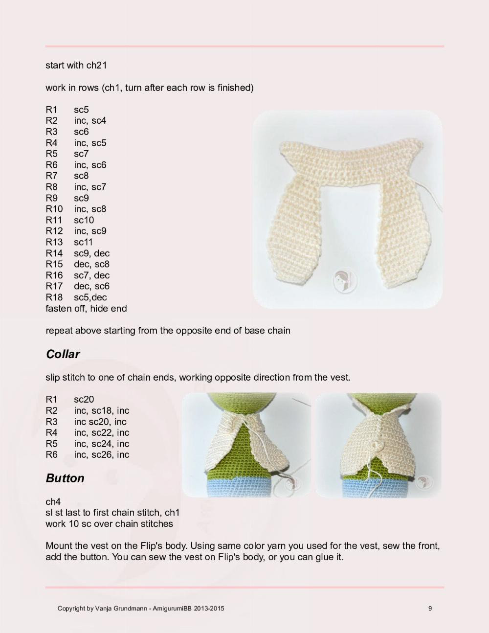 Flip, The Grasshopper for our little ones with love. Crochet pattern