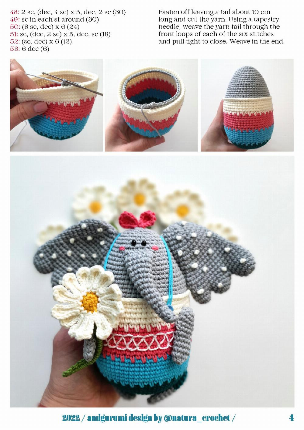 florence the elephant crochet pattern