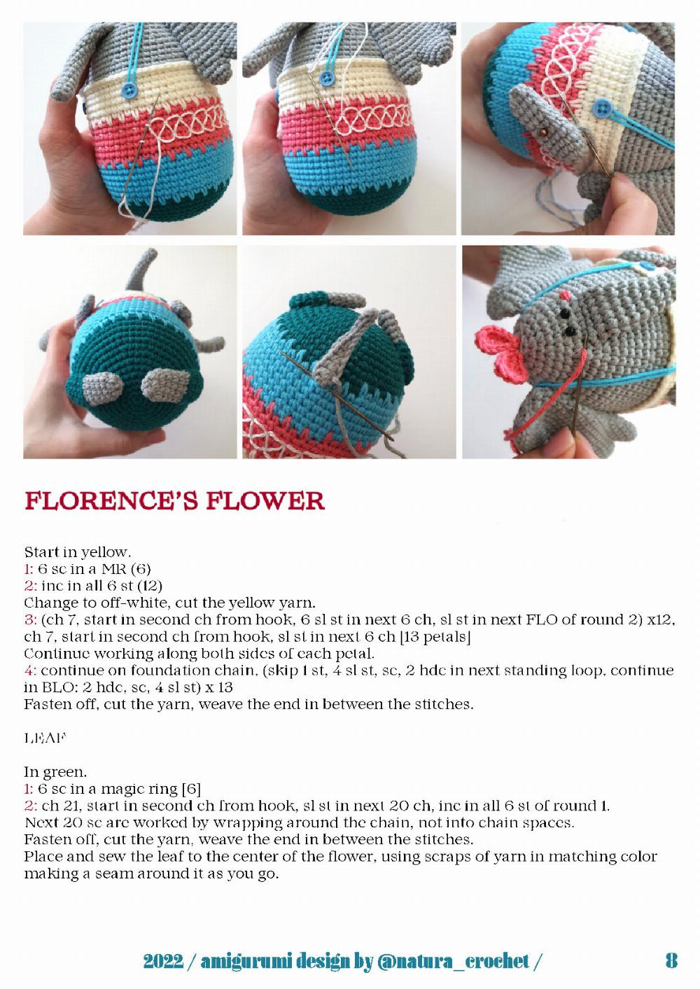 florence the elephant crochet pattern