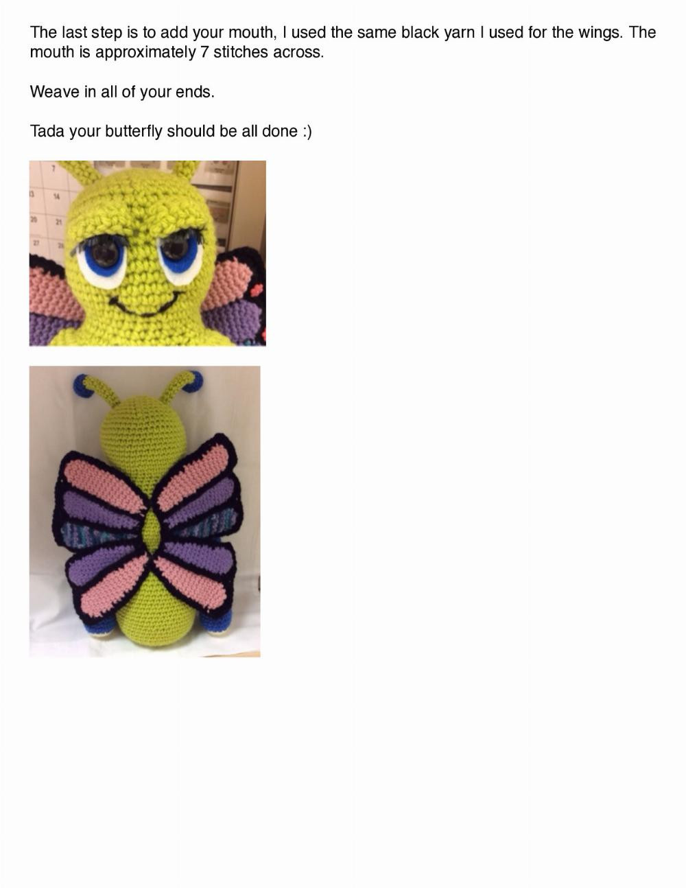 Flutter the butterfly crochet pattern