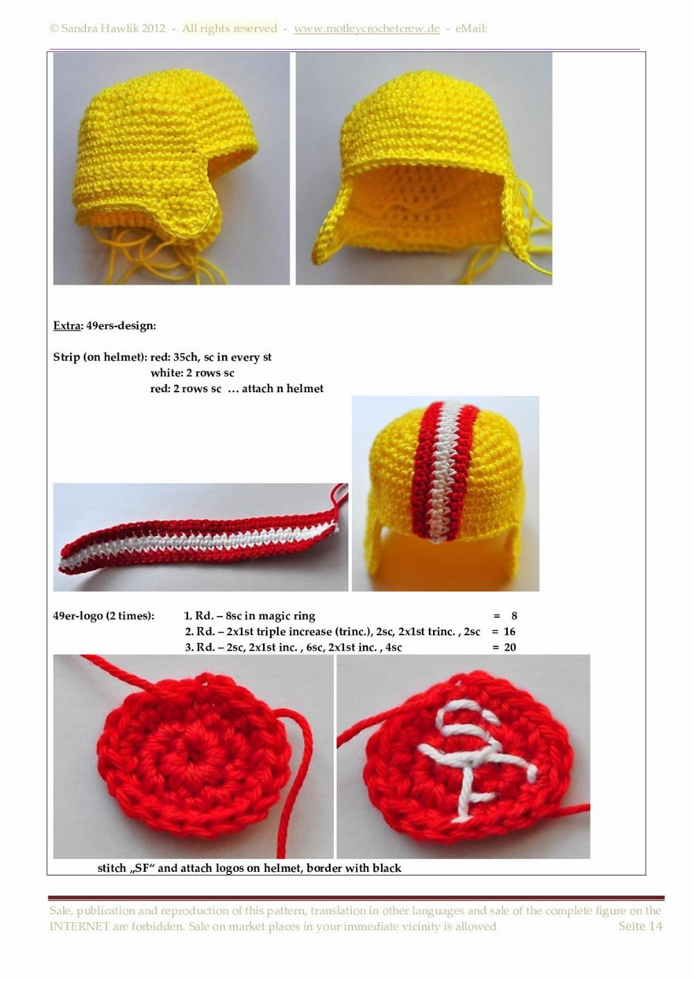 footballer crochet pattern