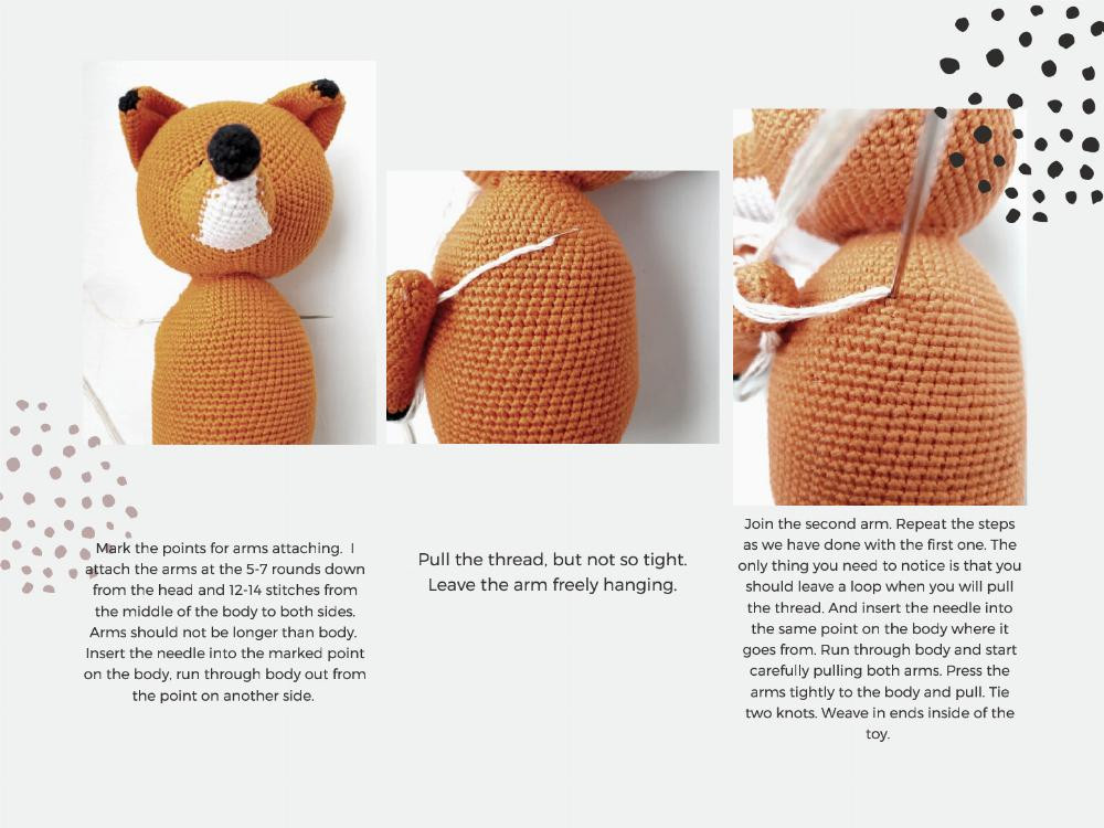 FOX CROCHET PATTERN (WITHOUT CLOTHES)