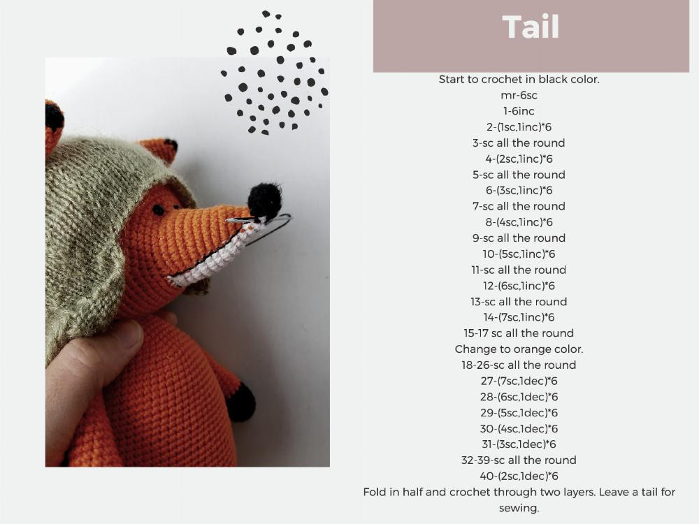 FOX CROCHET PATTERN (WITHOUT CLOTHES)