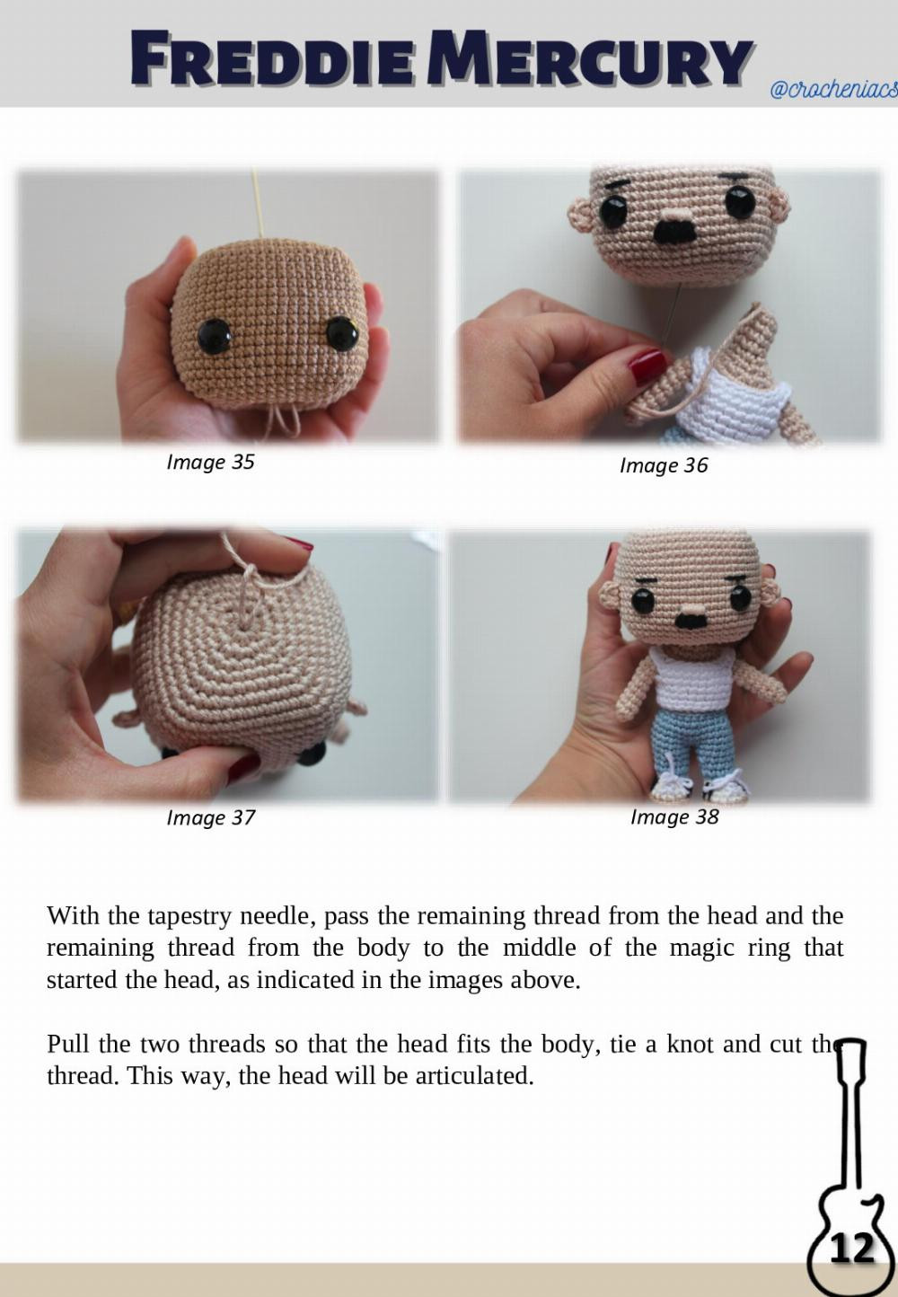 freddie mercurry doll crochet pattern