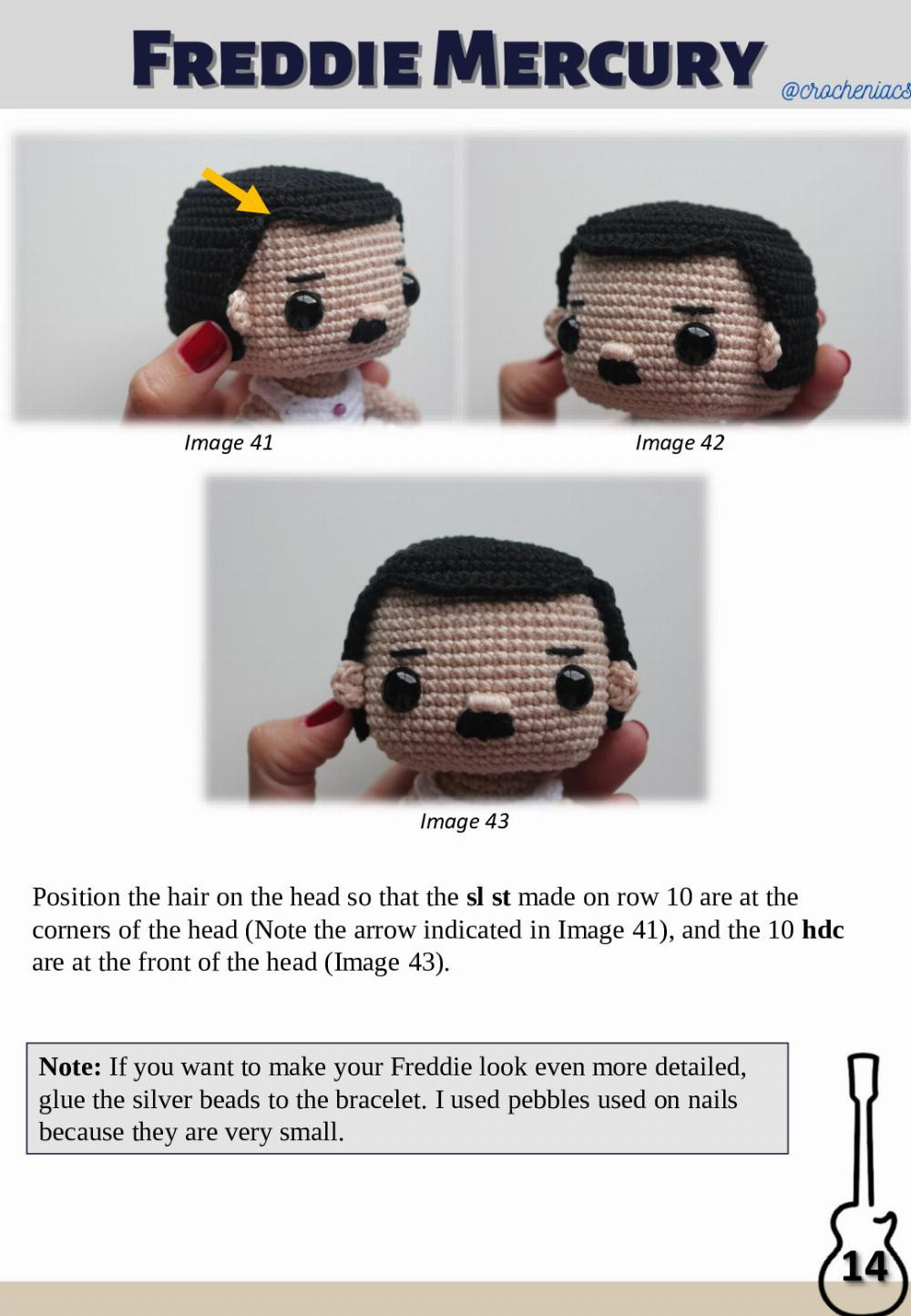 freddie mercurry doll crochet pattern