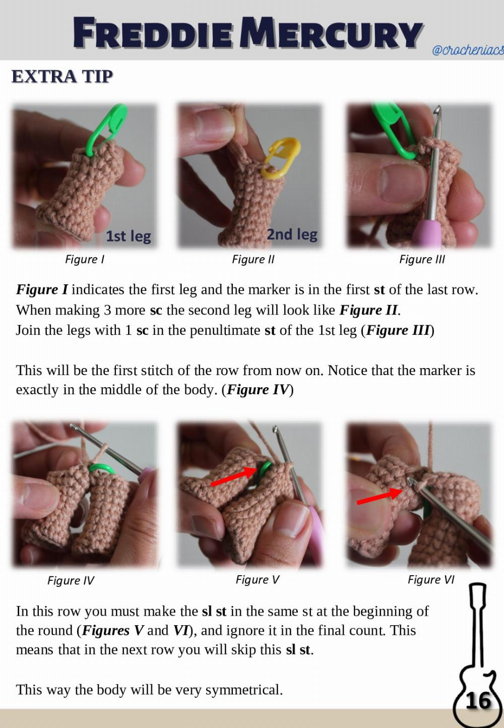 freddie mercurry doll crochet pattern