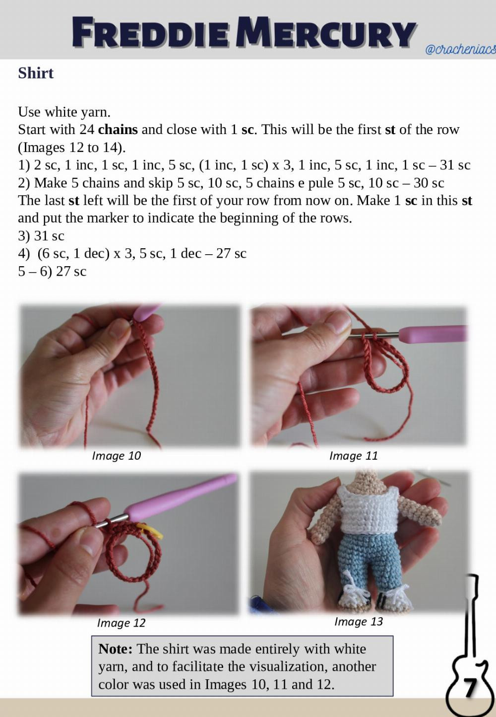 freddie mercurry doll crochet pattern