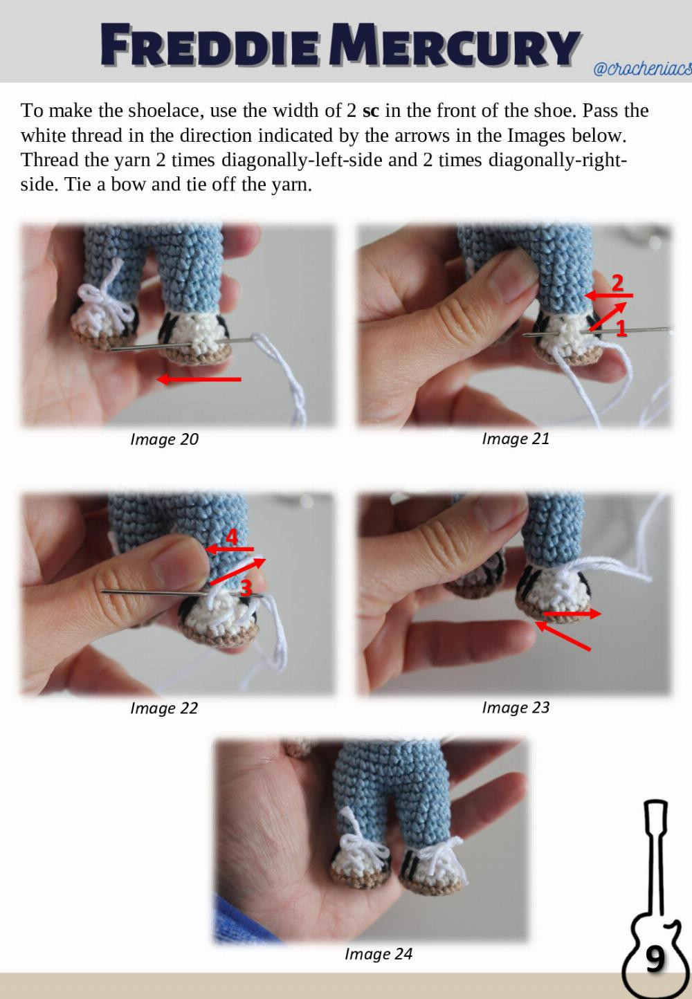 freddie mercurry doll crochet pattern