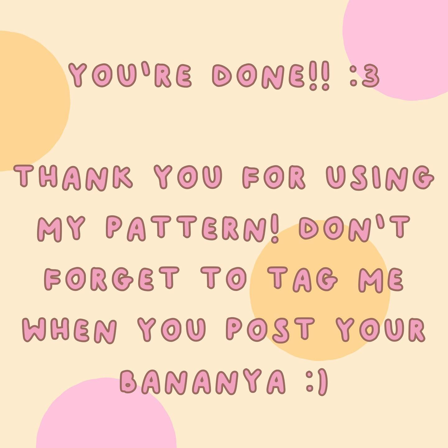 FREE BANANYA PATTERN