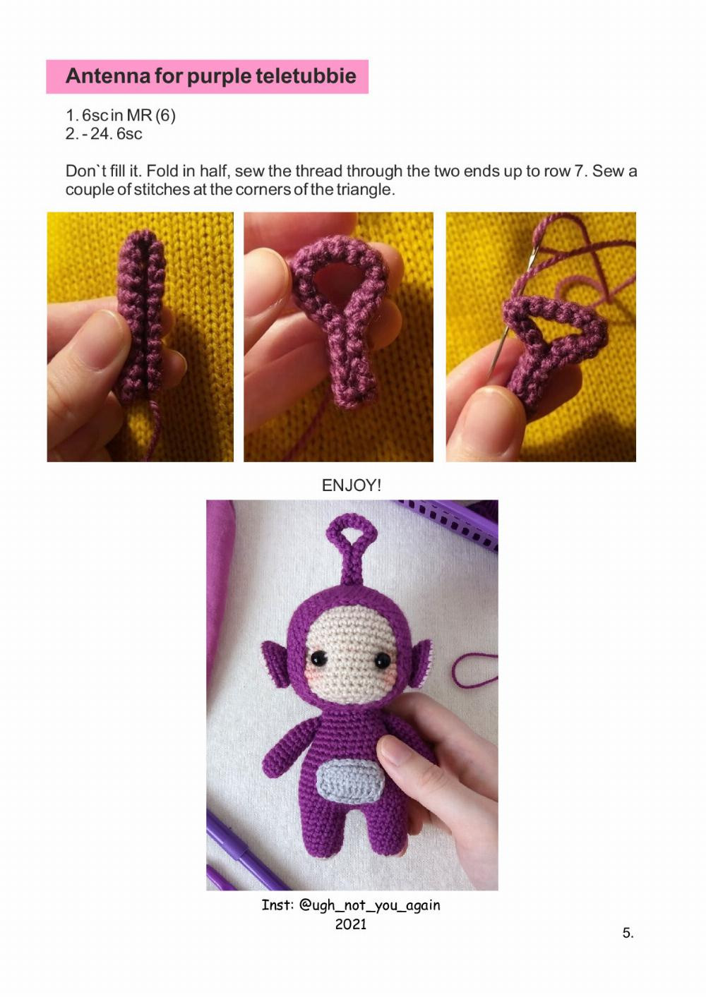 free crochet pattern teletubbies