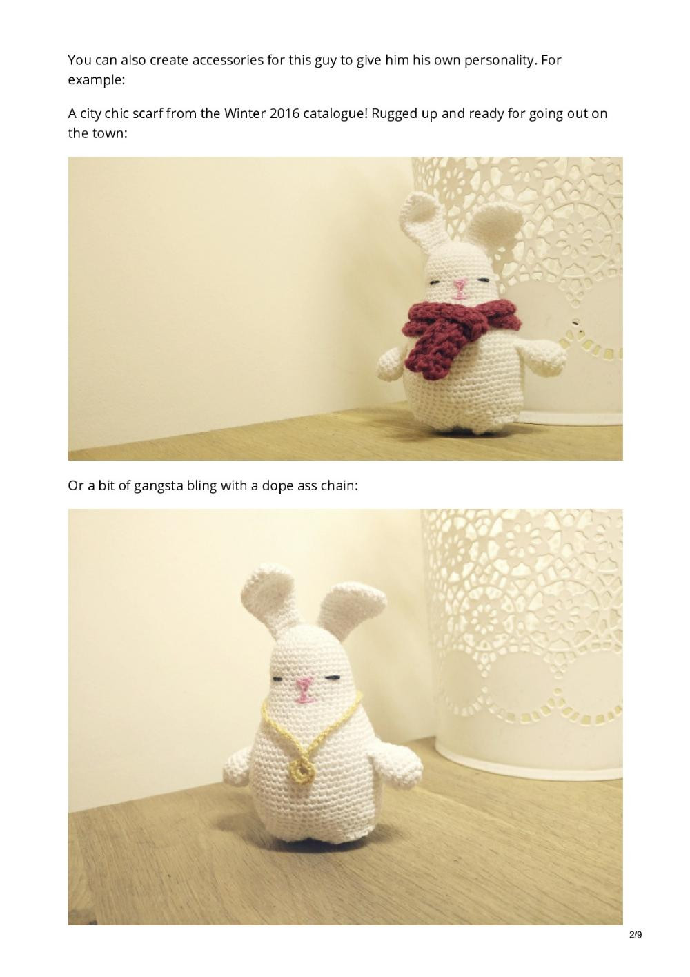 Free Easter Bunny Pattern. Come one. Come all!