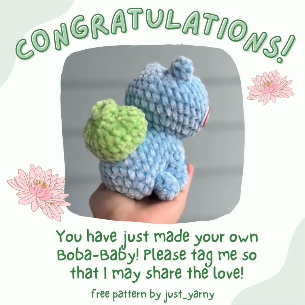 free pattern boba baby