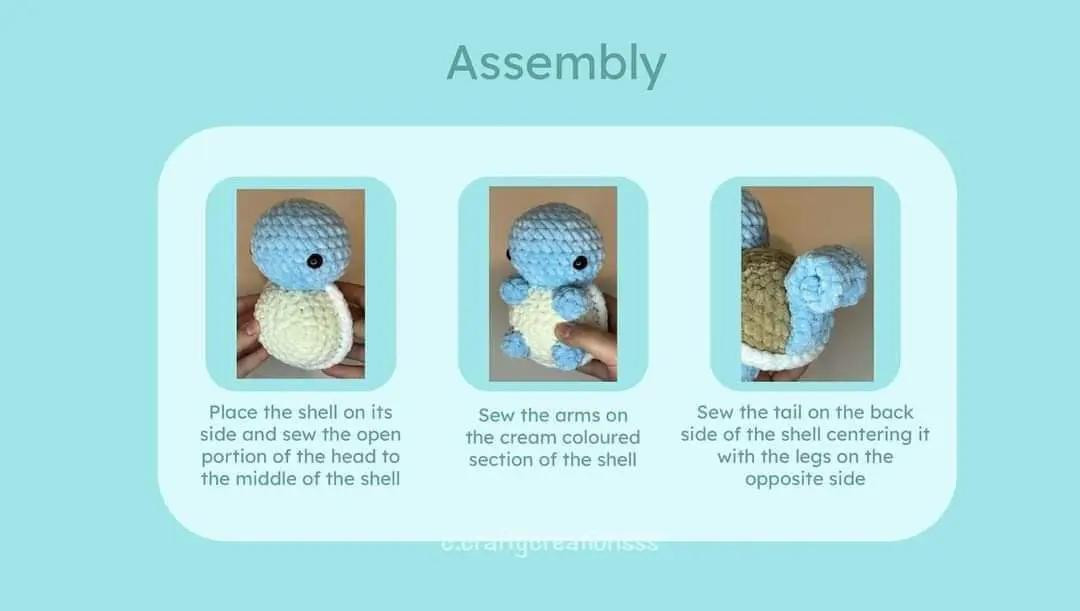 free pattern chubby squirtle