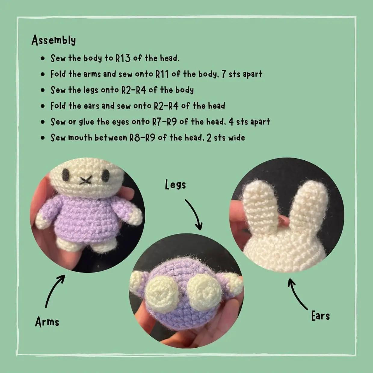 free pattern miffy