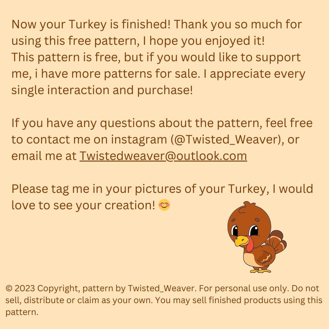 Free Turkey pattern