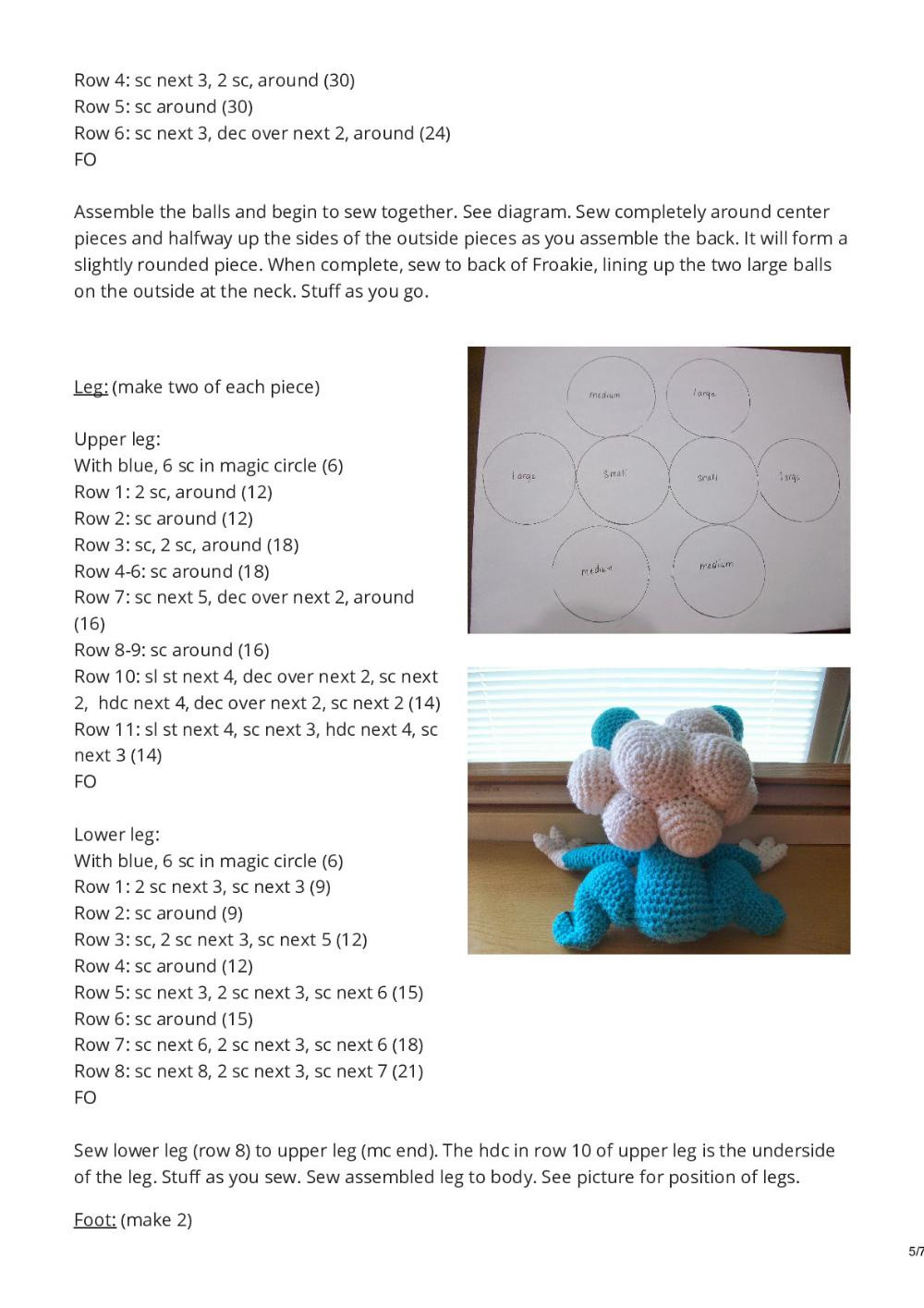 Froakie crochet pattern frog