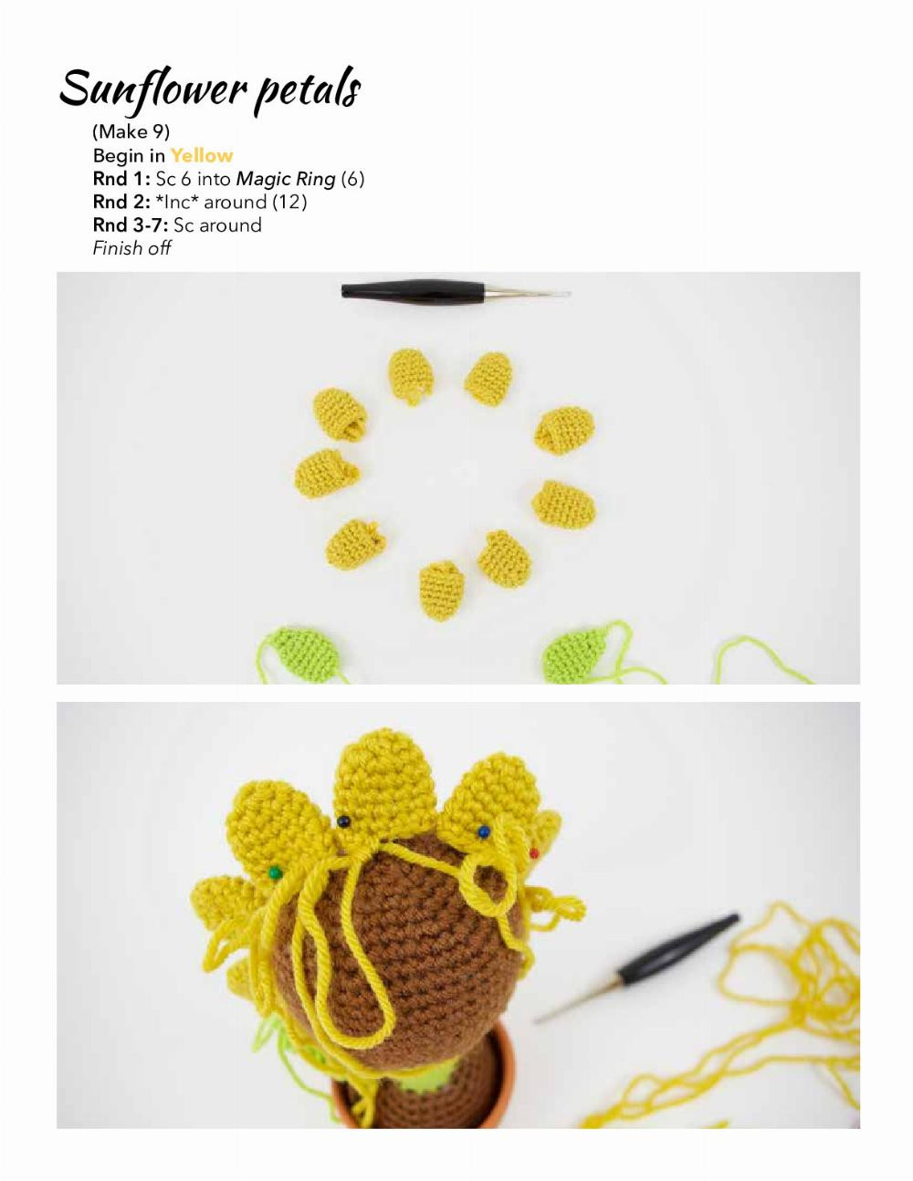 Furls Crochet April the Sunflower