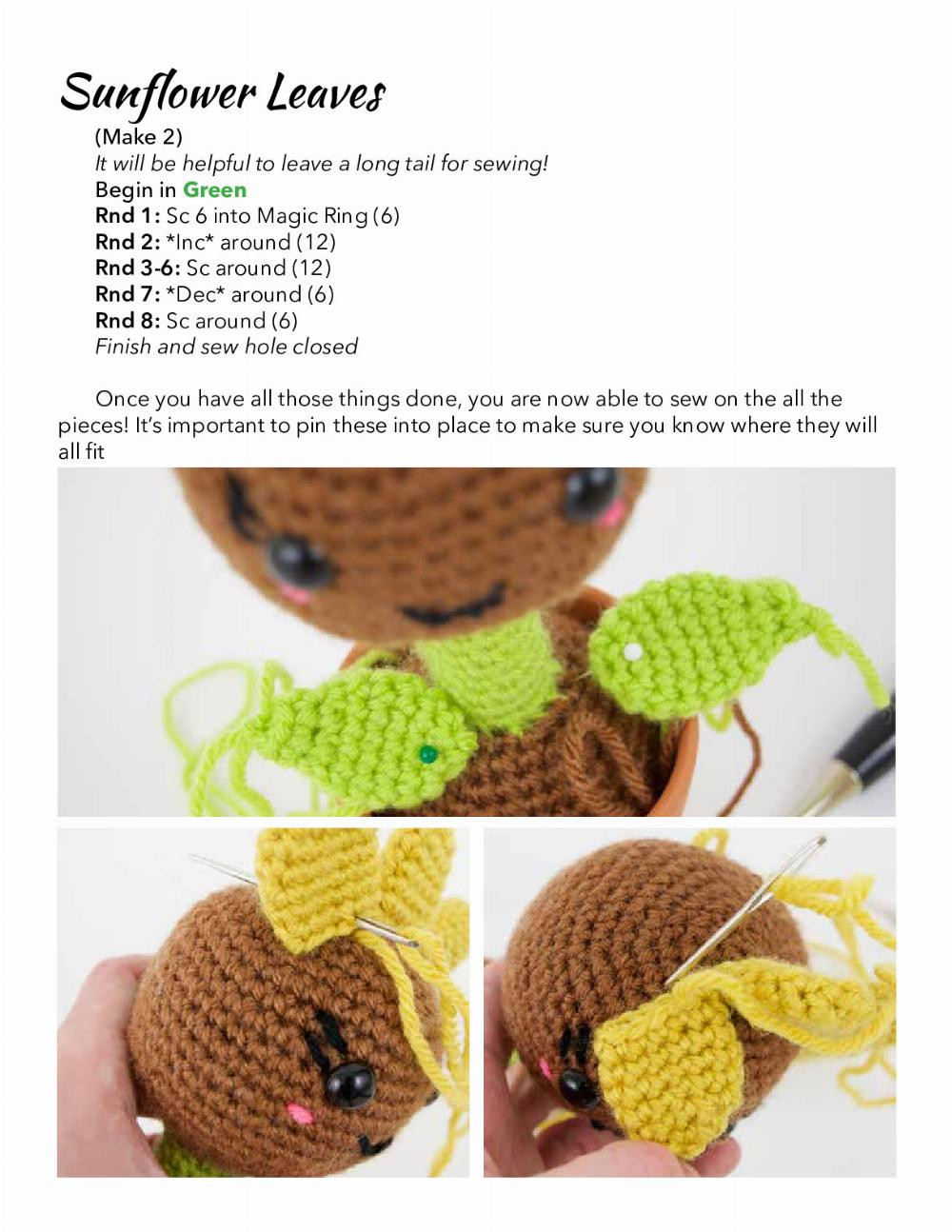 Furls Crochet April the Sunflower