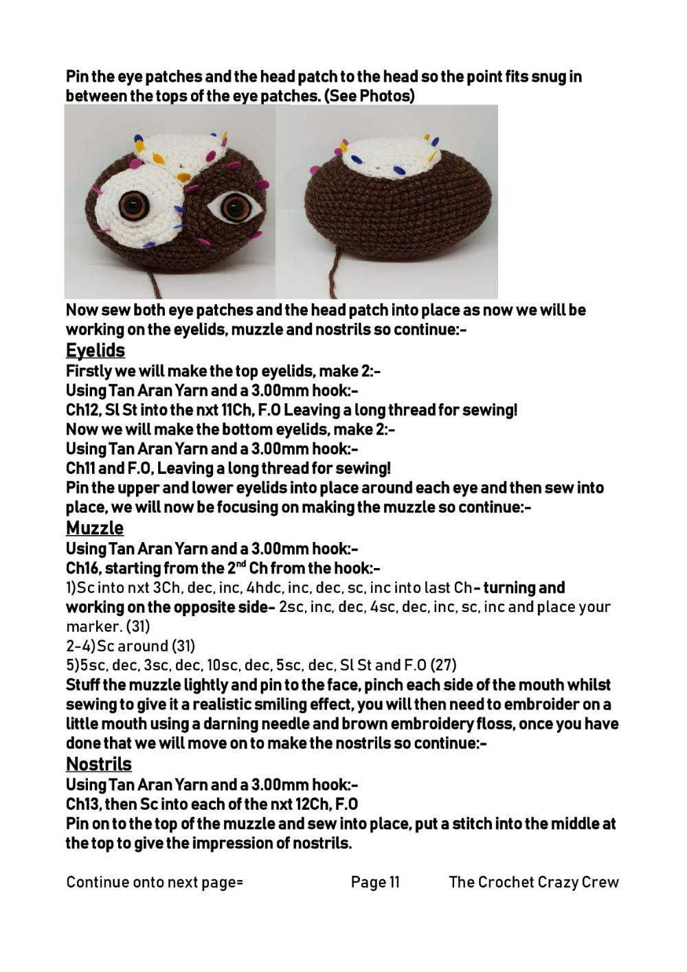 Fuzzie Wuzzie crochet pattern