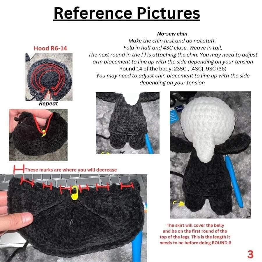 ghost face crochet pattern