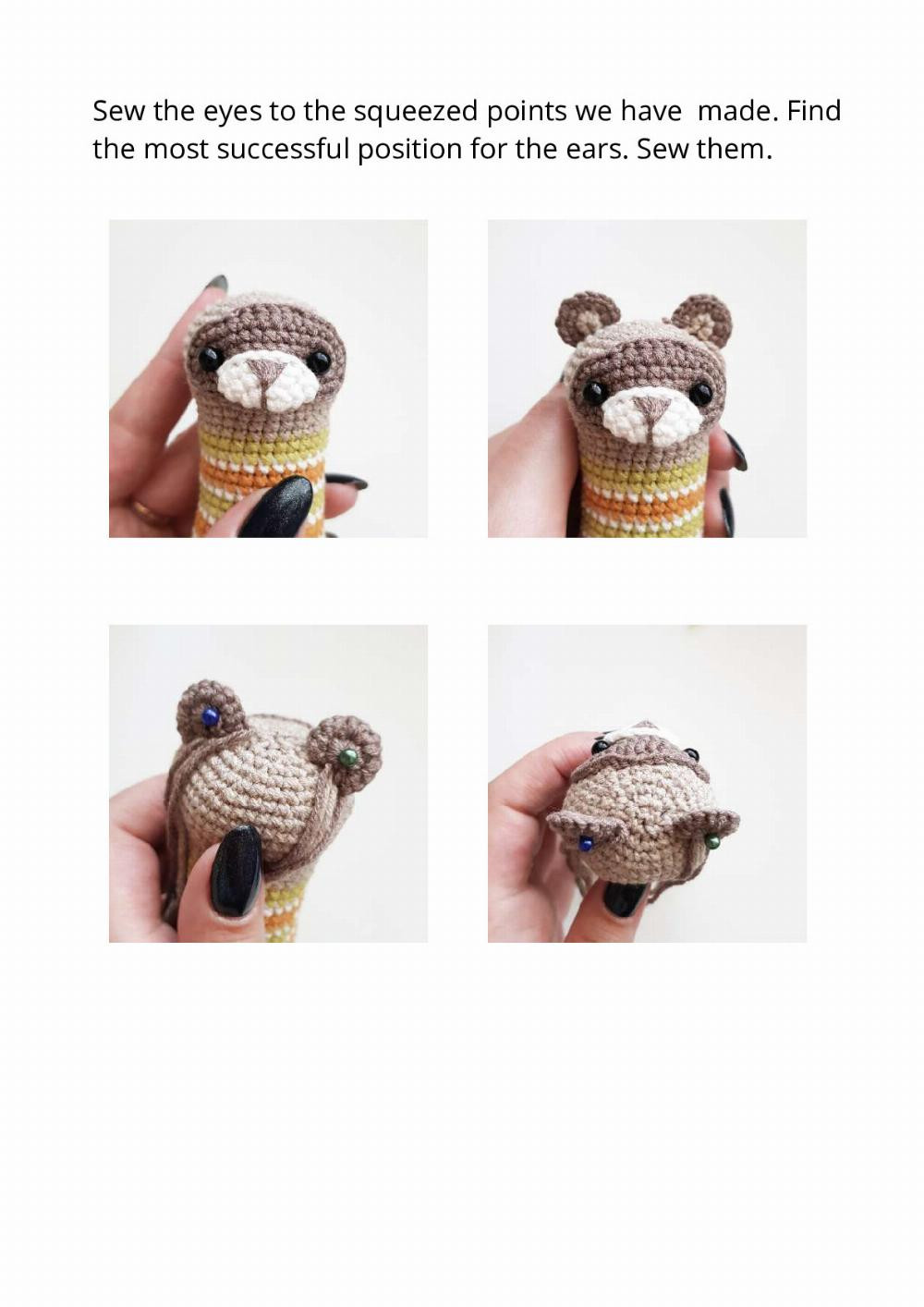 GINGERBREAD, THE FERRET CROCHET TOY PATTERN