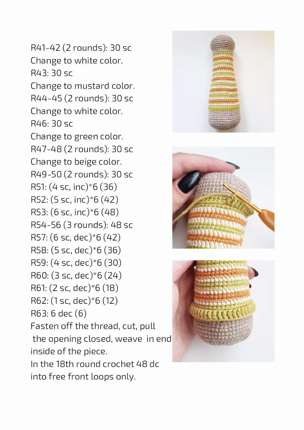 GINGERBREAD, THE FERRET CROCHET TOY PATTERN