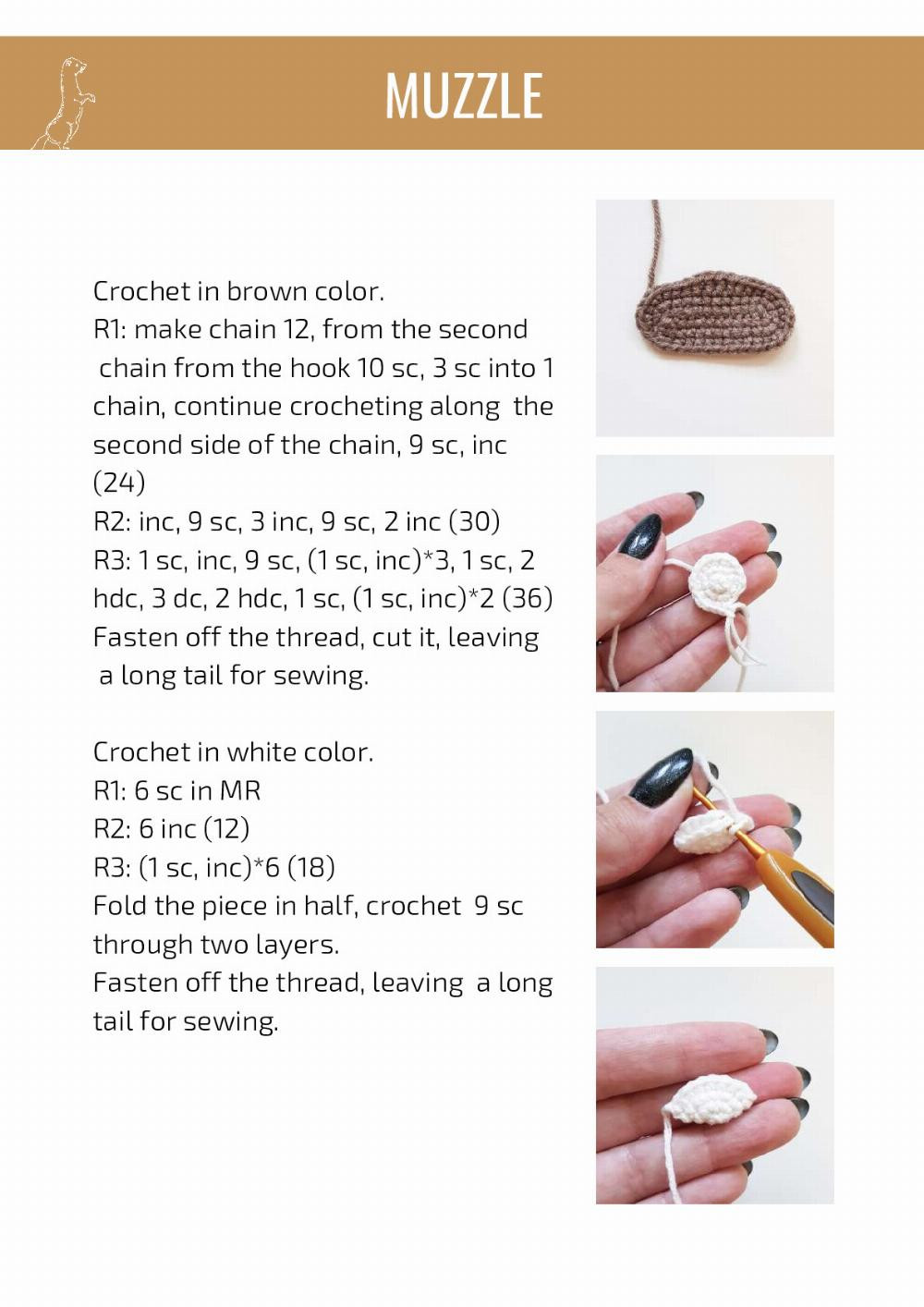 GINGERBREAD, THE FERRET CROCHET TOY PATTERN