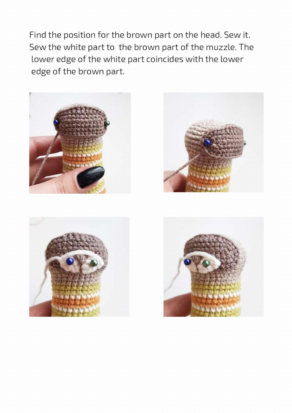 GINGERBREAD, THE FERRET CROCHET TOY PATTERN