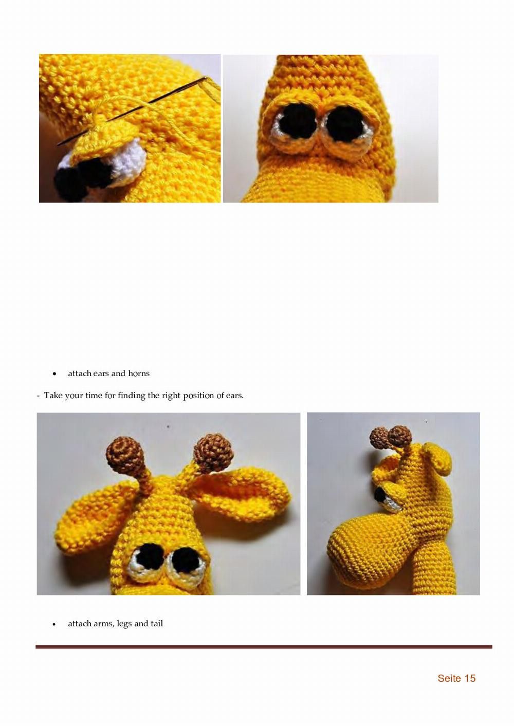 giraffe gerry crochet pattern