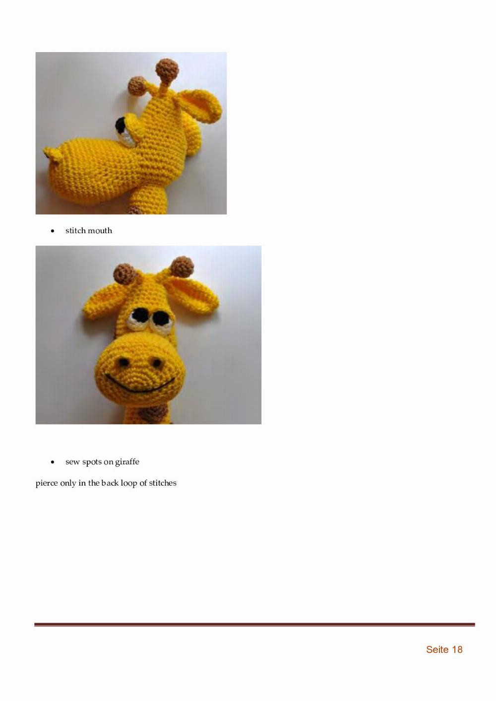 giraffe gerry crochet pattern