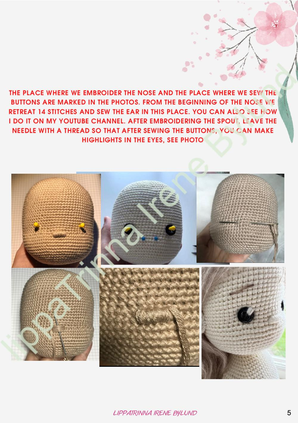 GLORIA DOLL crochet pattern