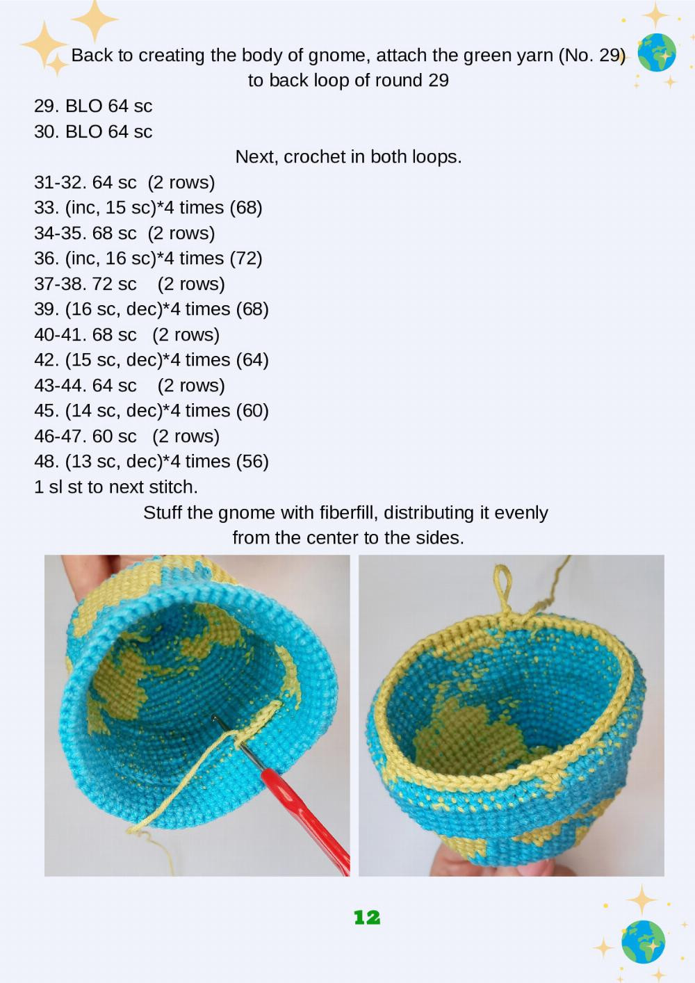 Gnome Earth Crochet Pattern